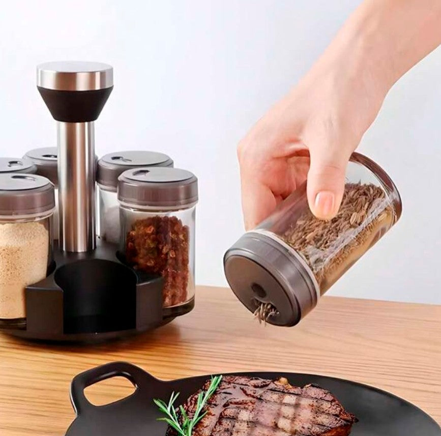 CONDIMENTERO DE 6 PIEZAS